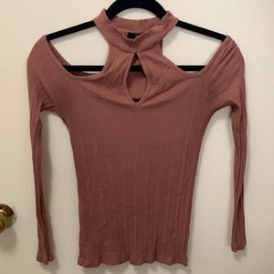 Women’s shoulder cut out blouse